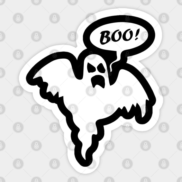 Ghost of disapproval Sticker by ArtMofid